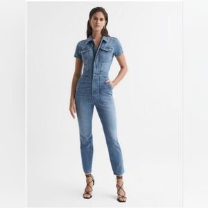 Good American denim jumpsuit